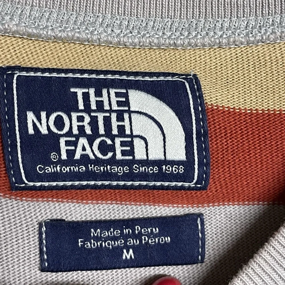 The North Face‎ Men's Medium Striped Long Sleeve Shirt Pullover Sweater Preppy